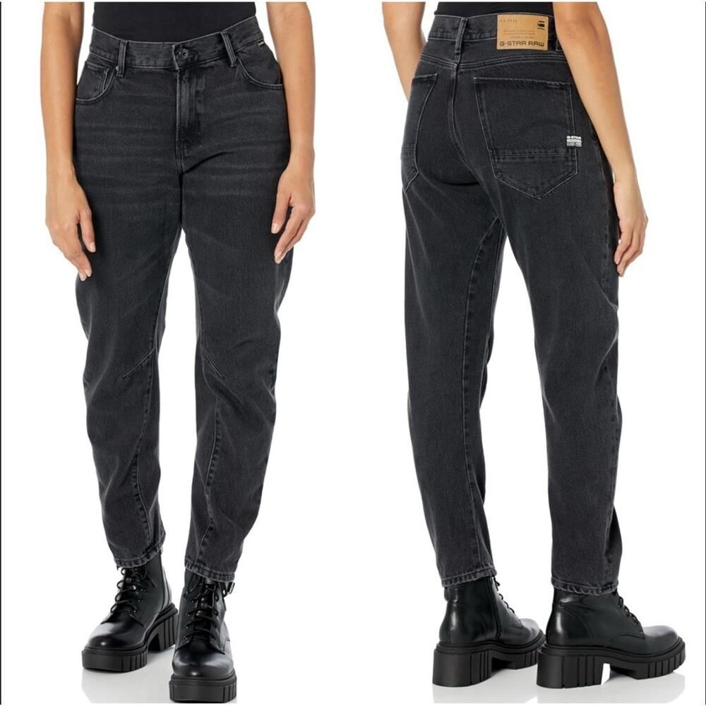 G Star Raw Jeans Womens Black 32x32 Arc 3D‎ Boyfriend Barrel Whisker Minimalist